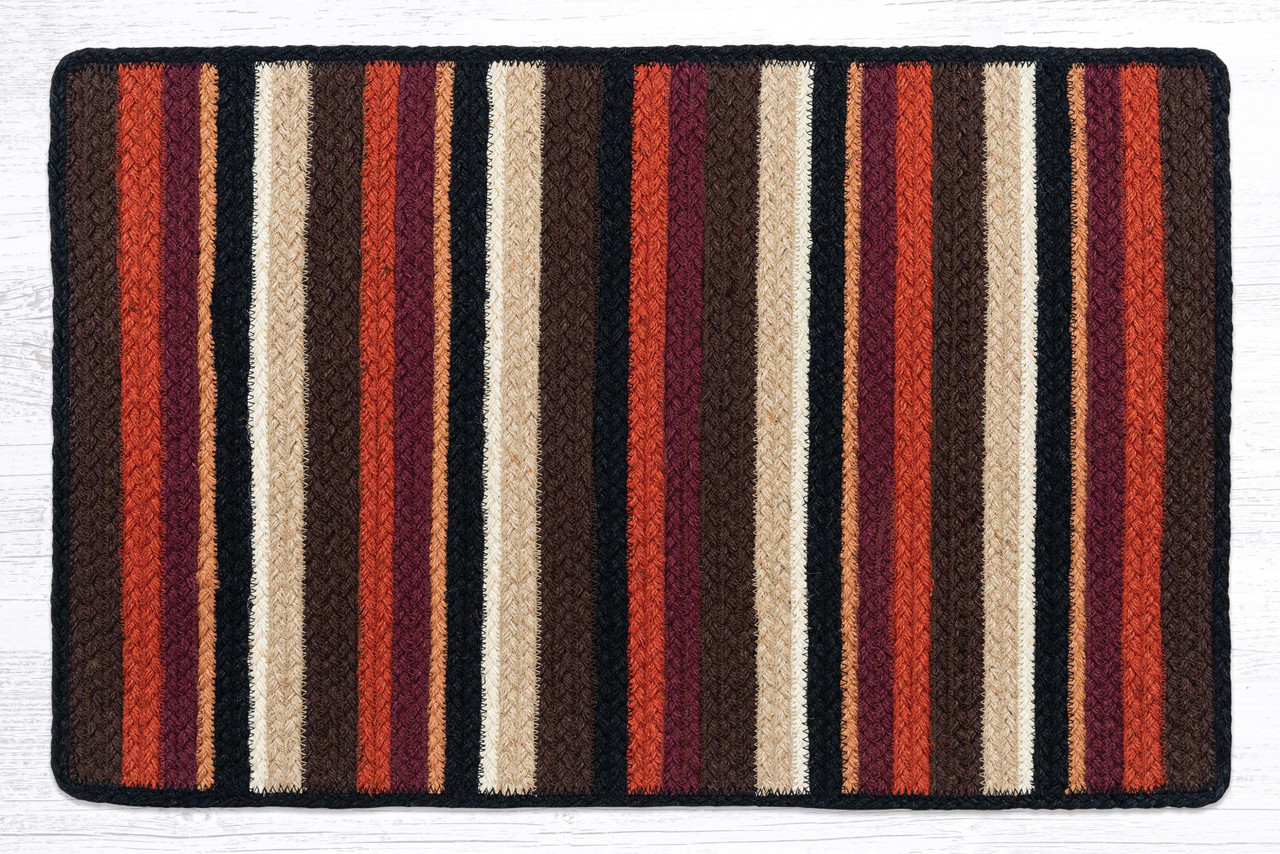Rust/Black/Tan Oblong Rug VR-620