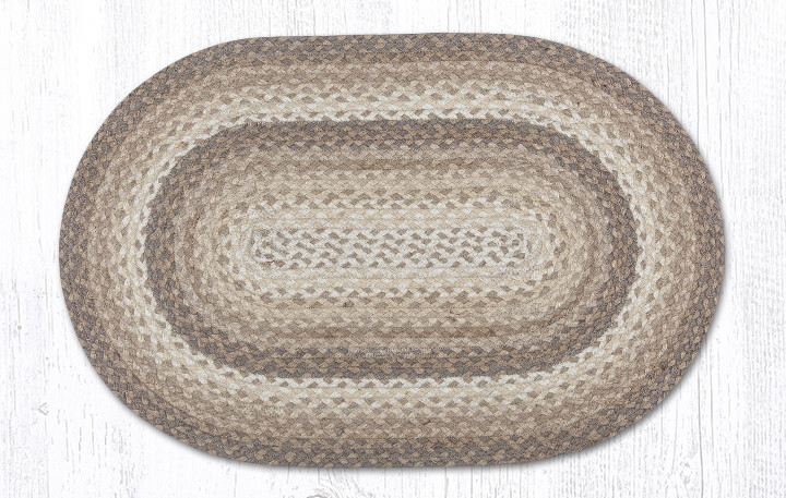 20"x30"-6'x9' Natural Oval Rug C-776
