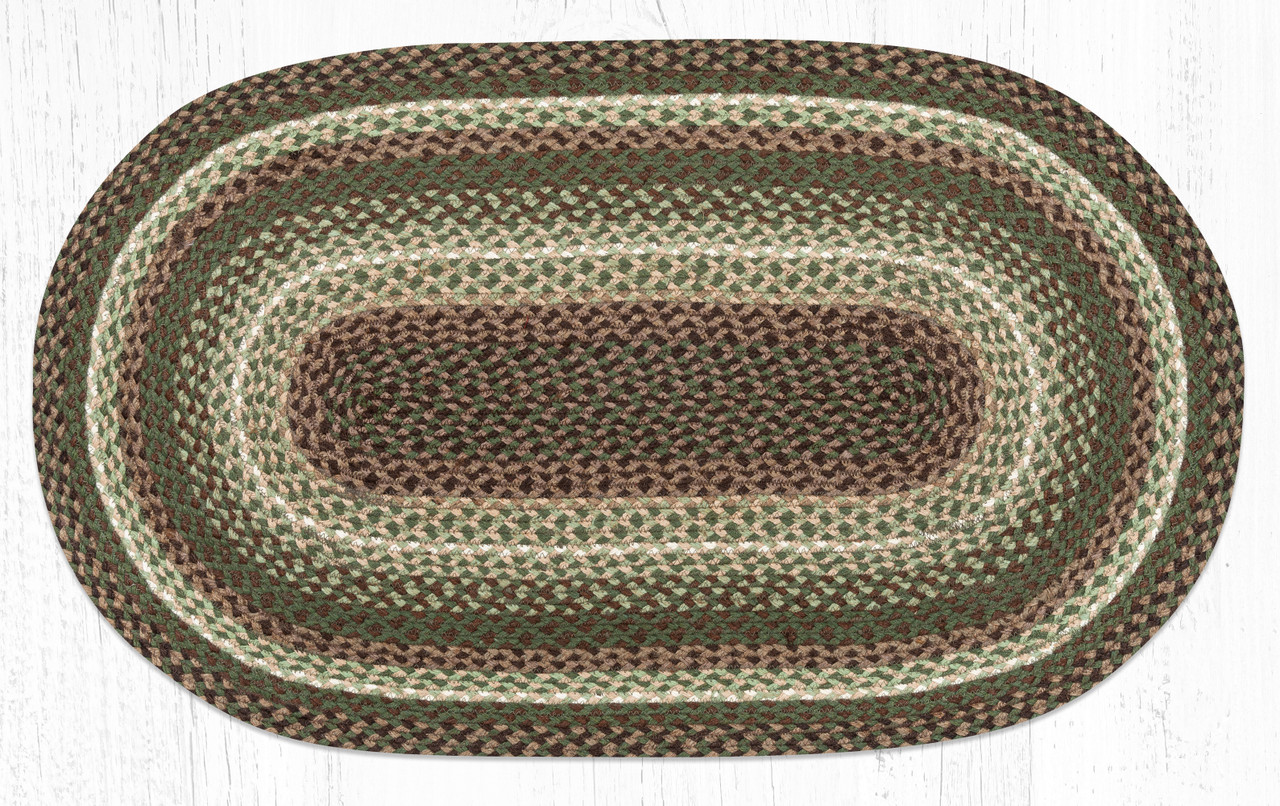 Brown/Cactus Oval Rug C-786