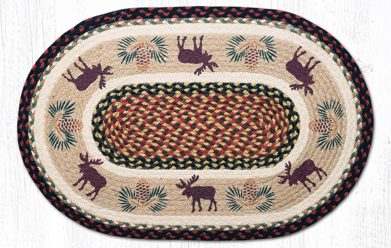 20"x30" Moose/Pinecone 2 Rug OP-019