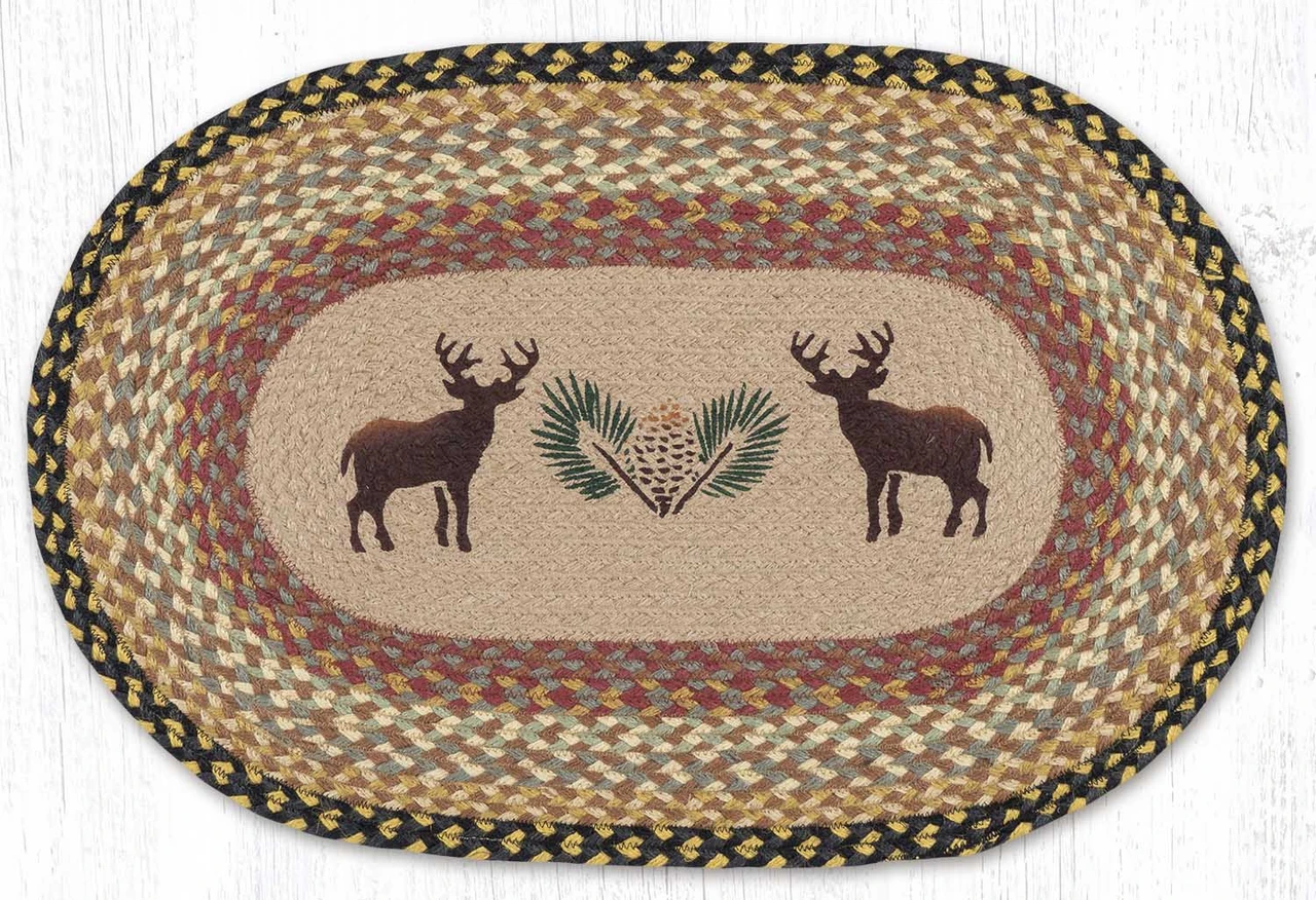 20"x30" Deer/Pinecone Rug OP-057