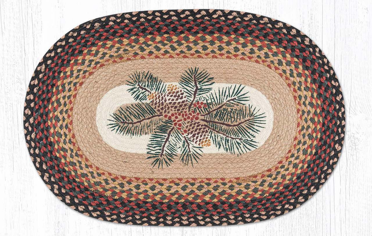 20"x30" Pinecone Red Berry Rug OP-083