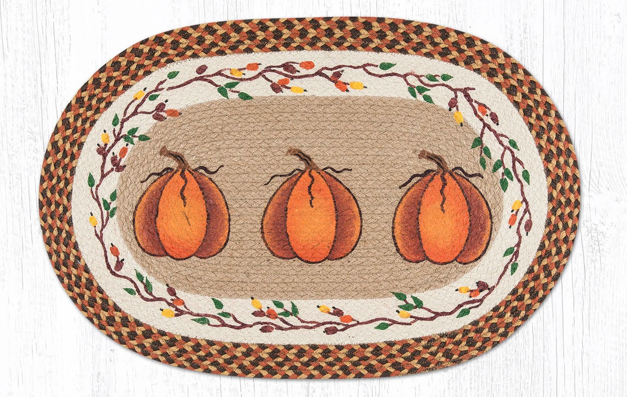 20"x30" Harvest Pumpkin Rug OP-222