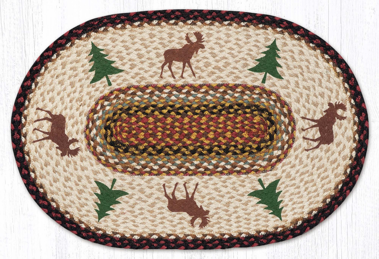 20"x30" Moose and Tree Rug OP-319