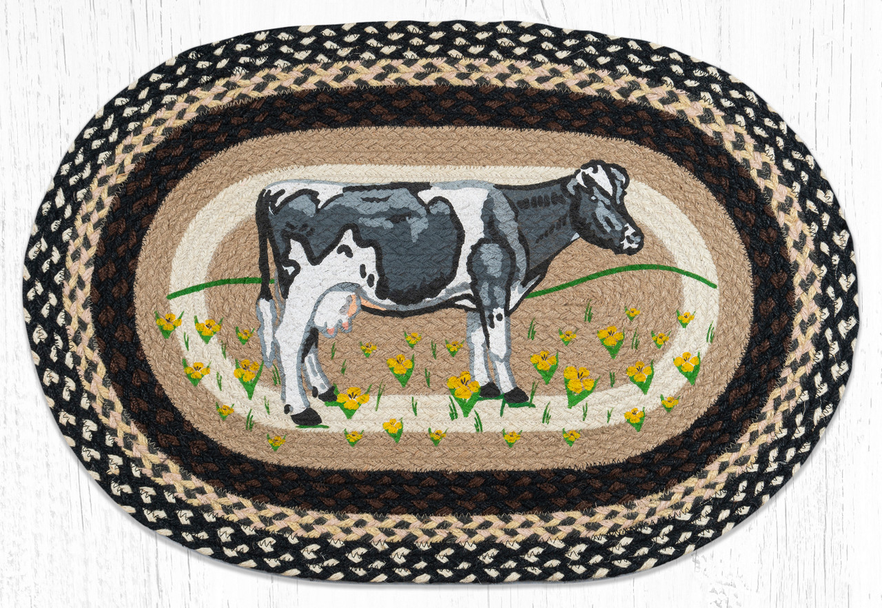 20"x30" Cow In Field Rug OP-430