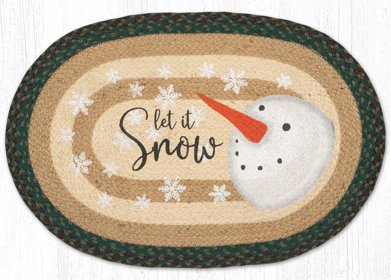 20"x30" Let It Snow Snowman Rug OP-508