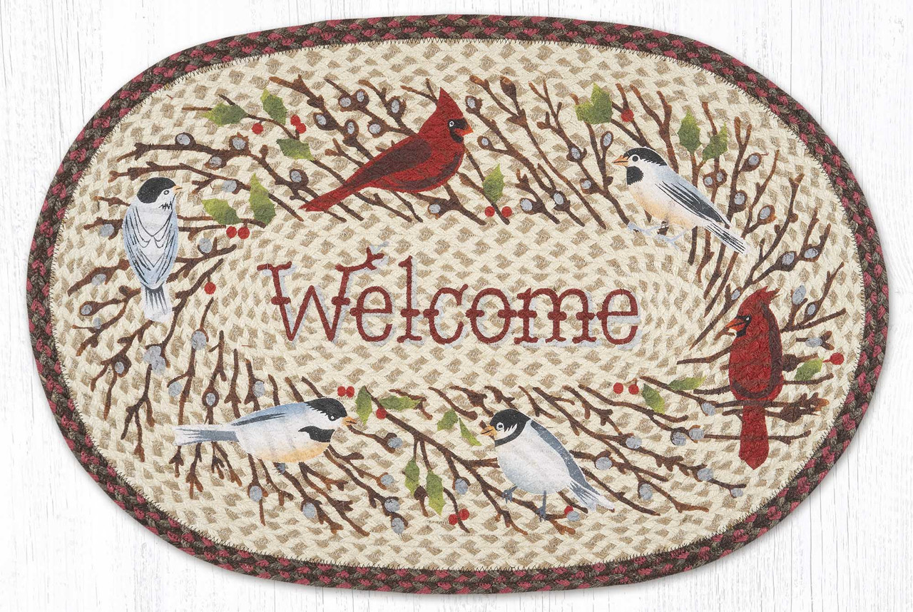 20"x30" Welcome Winter Birds Rug OP-780