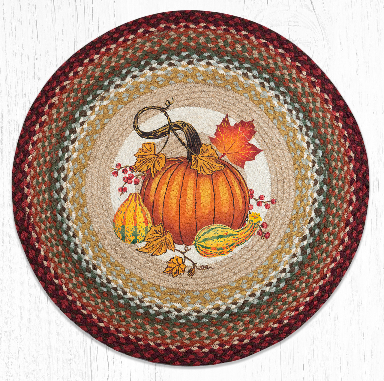 27" Autumn Pumpkin Rug RP-417