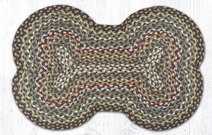 Fir/Ivory Dog Bone Rug DB-051