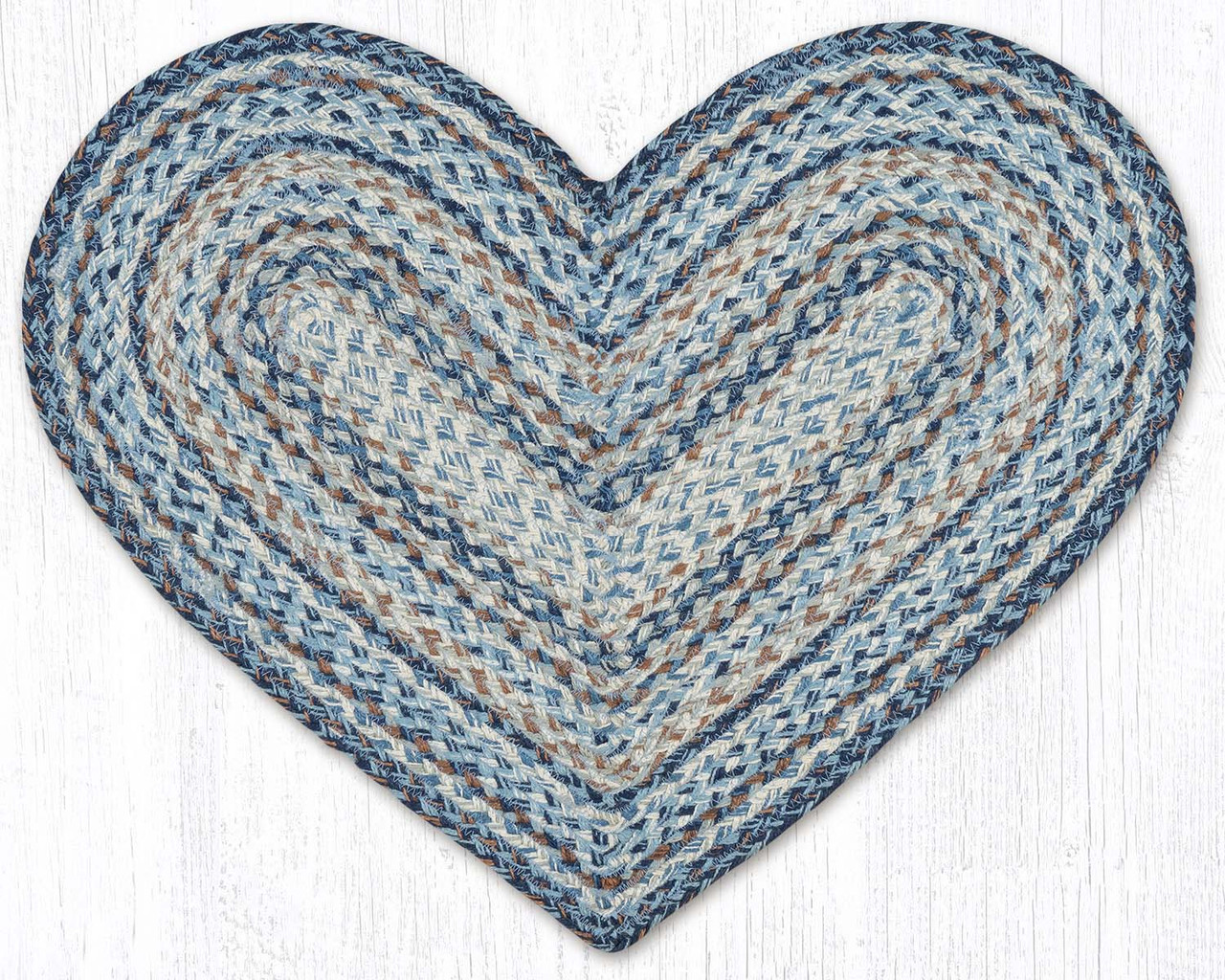 20"x30" Denim Heart Rug HC-9-119