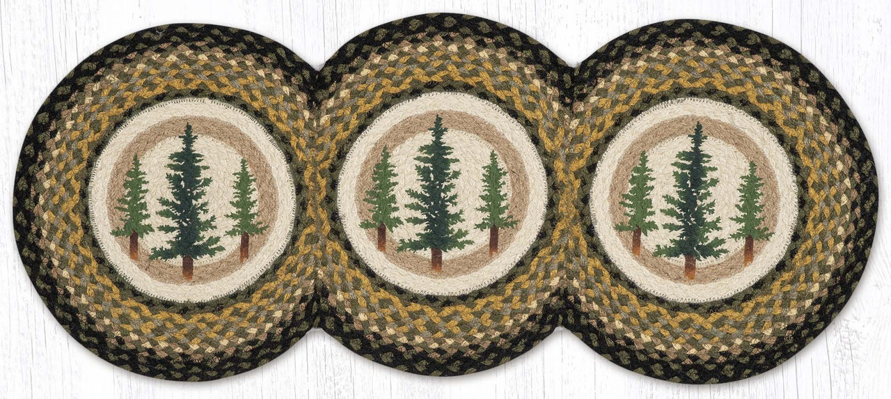 15"x36" Tall Timbers Tri Circle Table Runner TCP-116