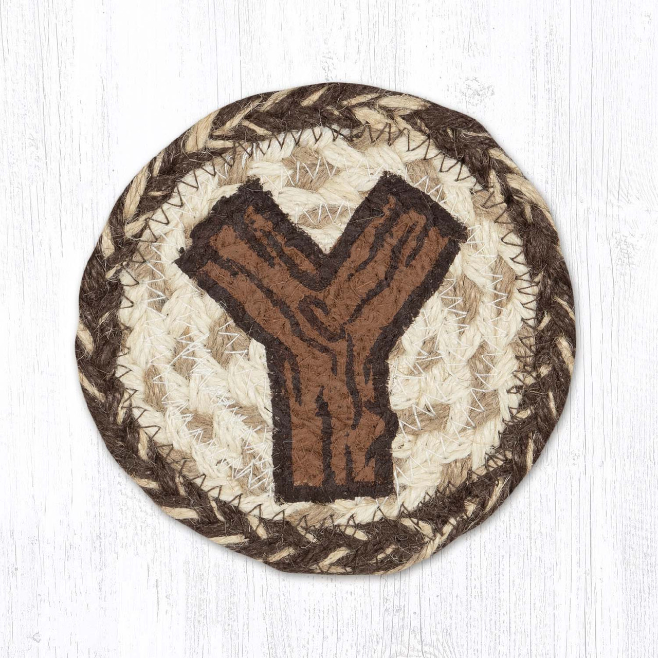 5" Rustic Y Coaster IC-9-870