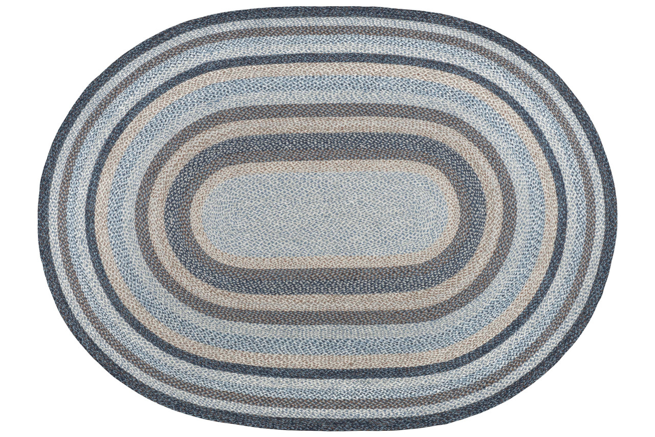 8'x11' Denim Oval Rug C-9-119