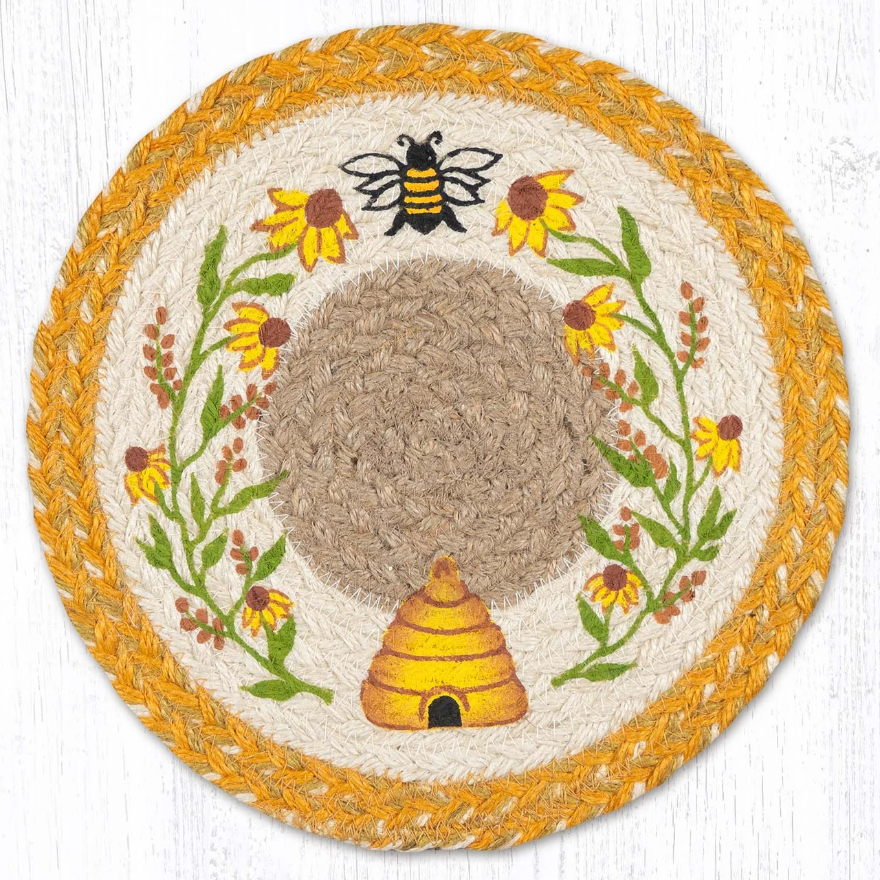 10" Wildflower Bees Trivet MSPR-9-101