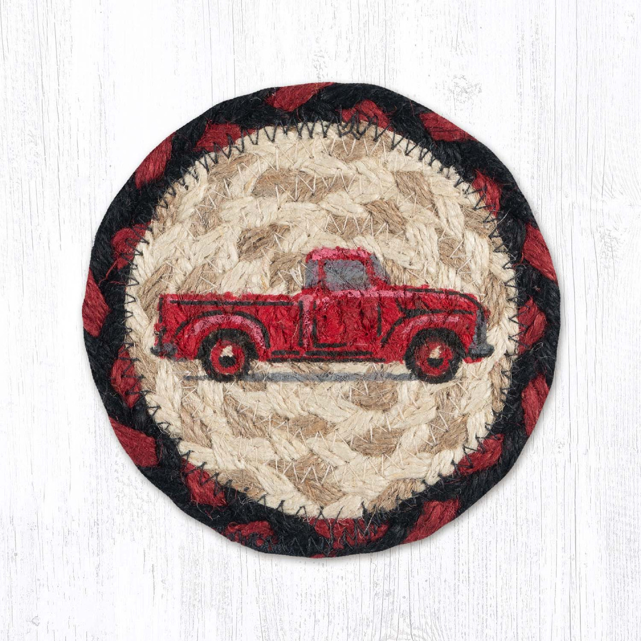 5" Vintage Red Truck Coaster IC-019