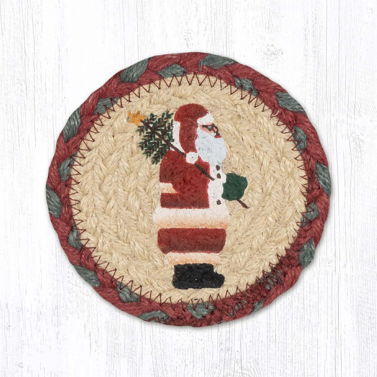 5" Santa Coaster IC-025