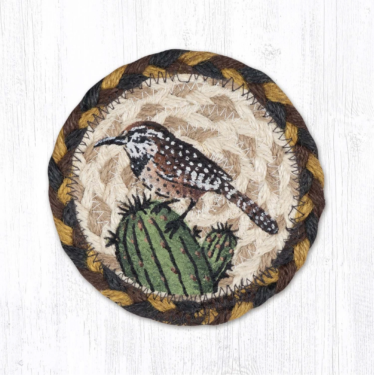 5" Cactus Wren Bird Coaster IC-051