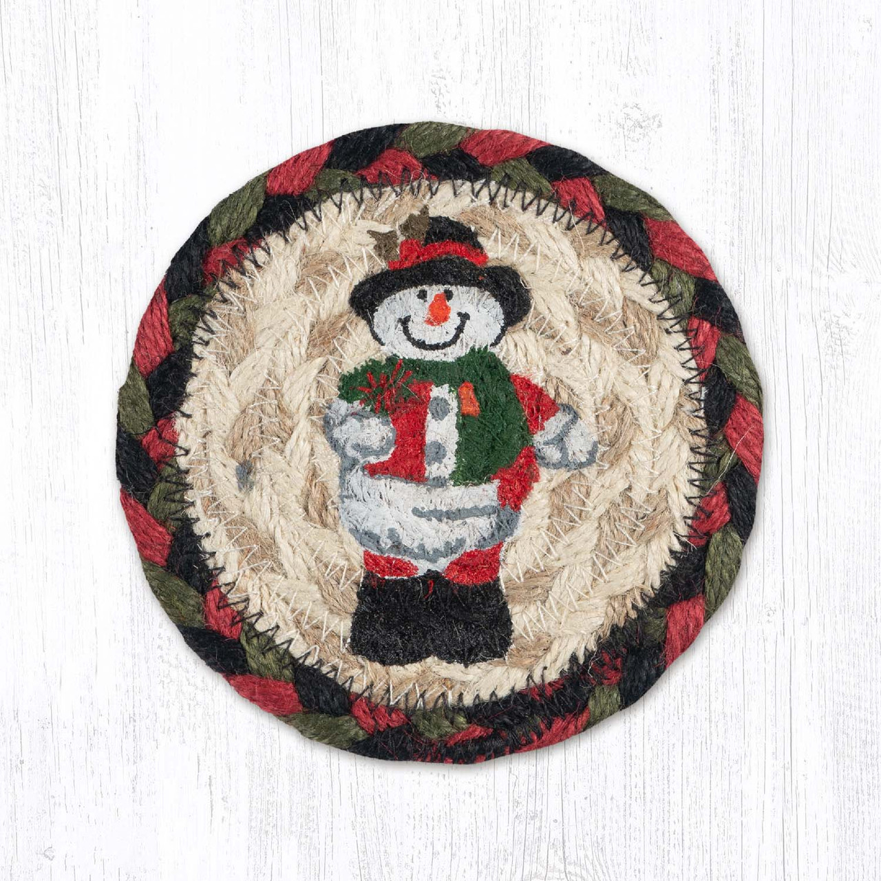 5" Snowman in Top Hat Coaster IC-081
