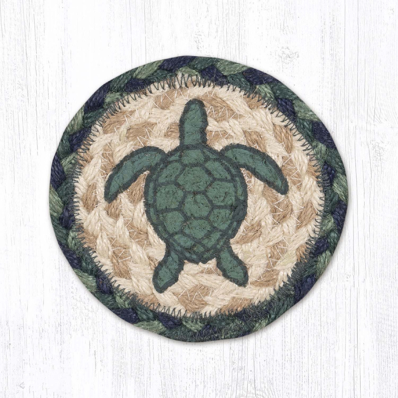 5" Aqua Turtle Coaster IC-359
