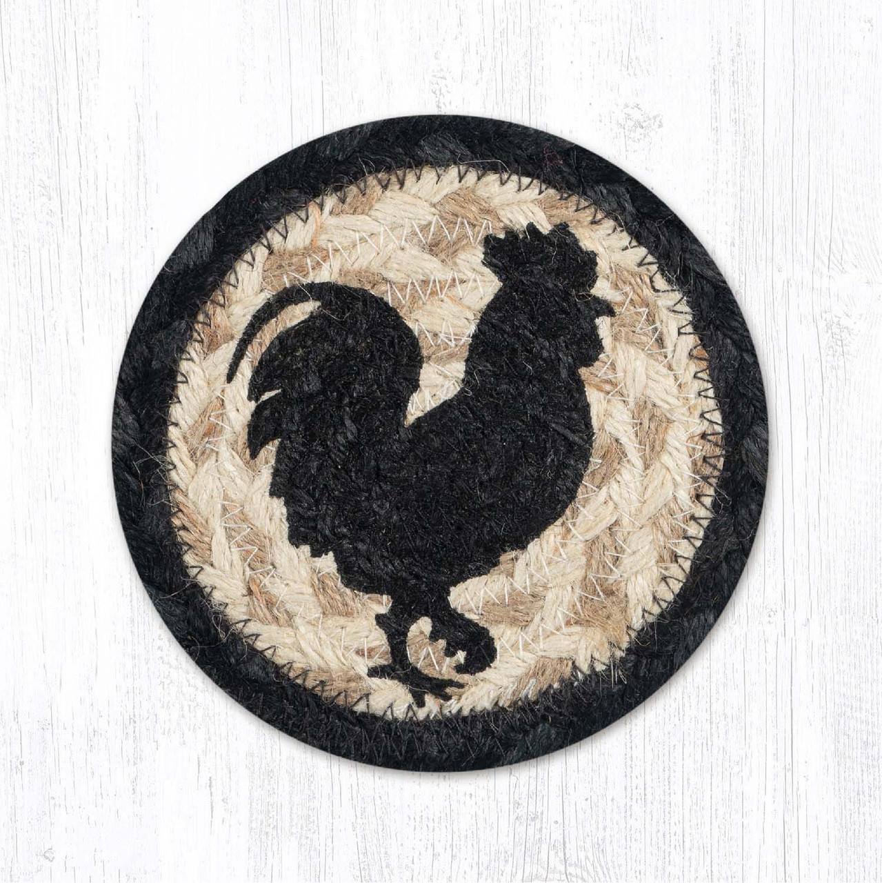 5" Rooster Silhouette Coaster IC-459