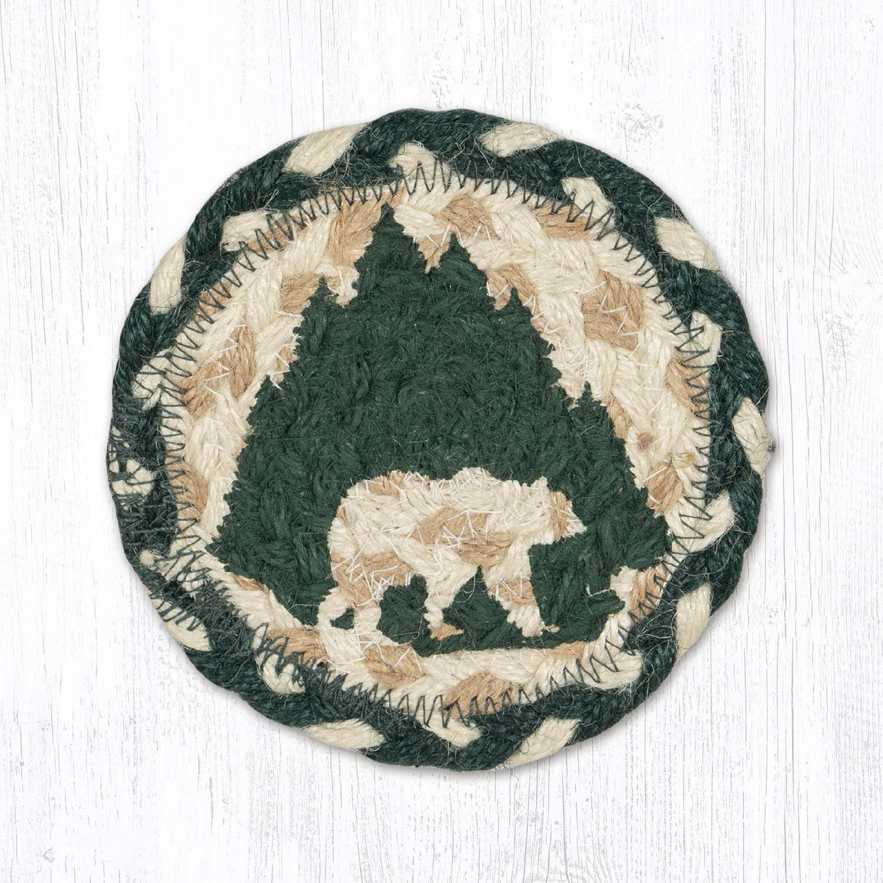 5" Tree Line Grizzly Coaster IC-505