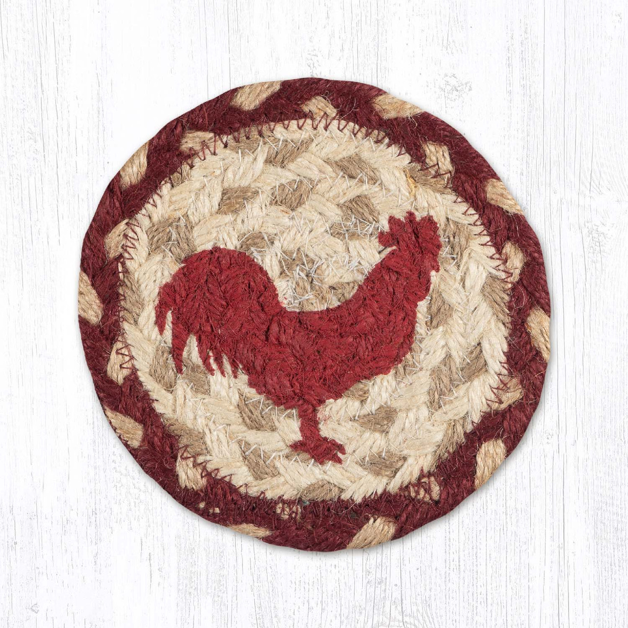 5" Red Rooster Coaster IC-519