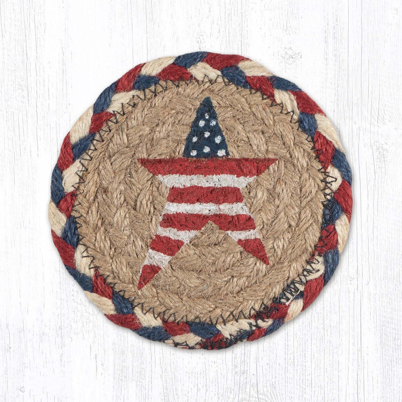 5" Primitive American Star Coaster IC-618