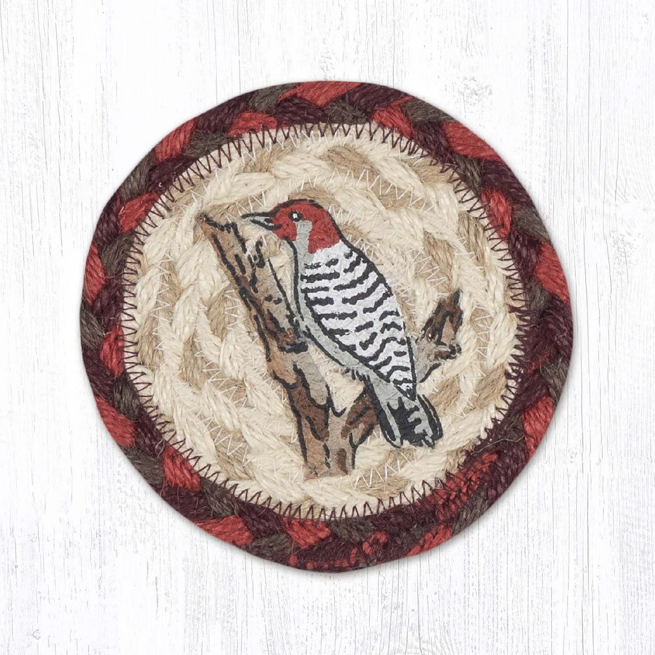 5" Wildlife Woodpecker Coaster IC-717