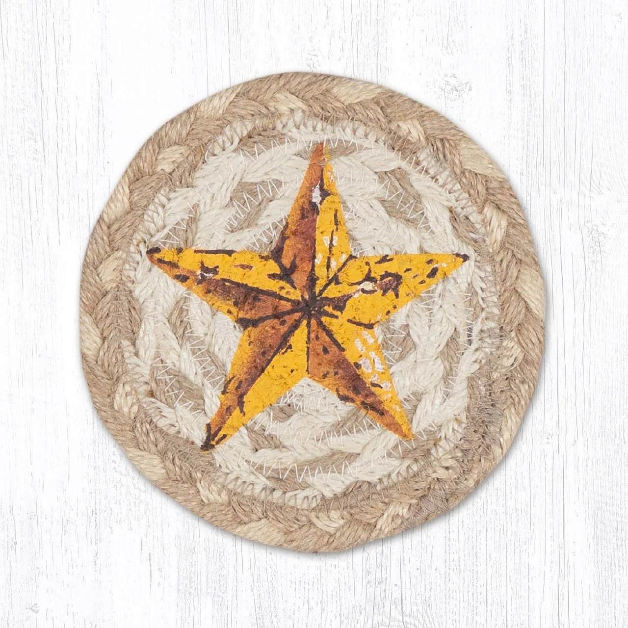 5" Yellow Star Coaster IC-776