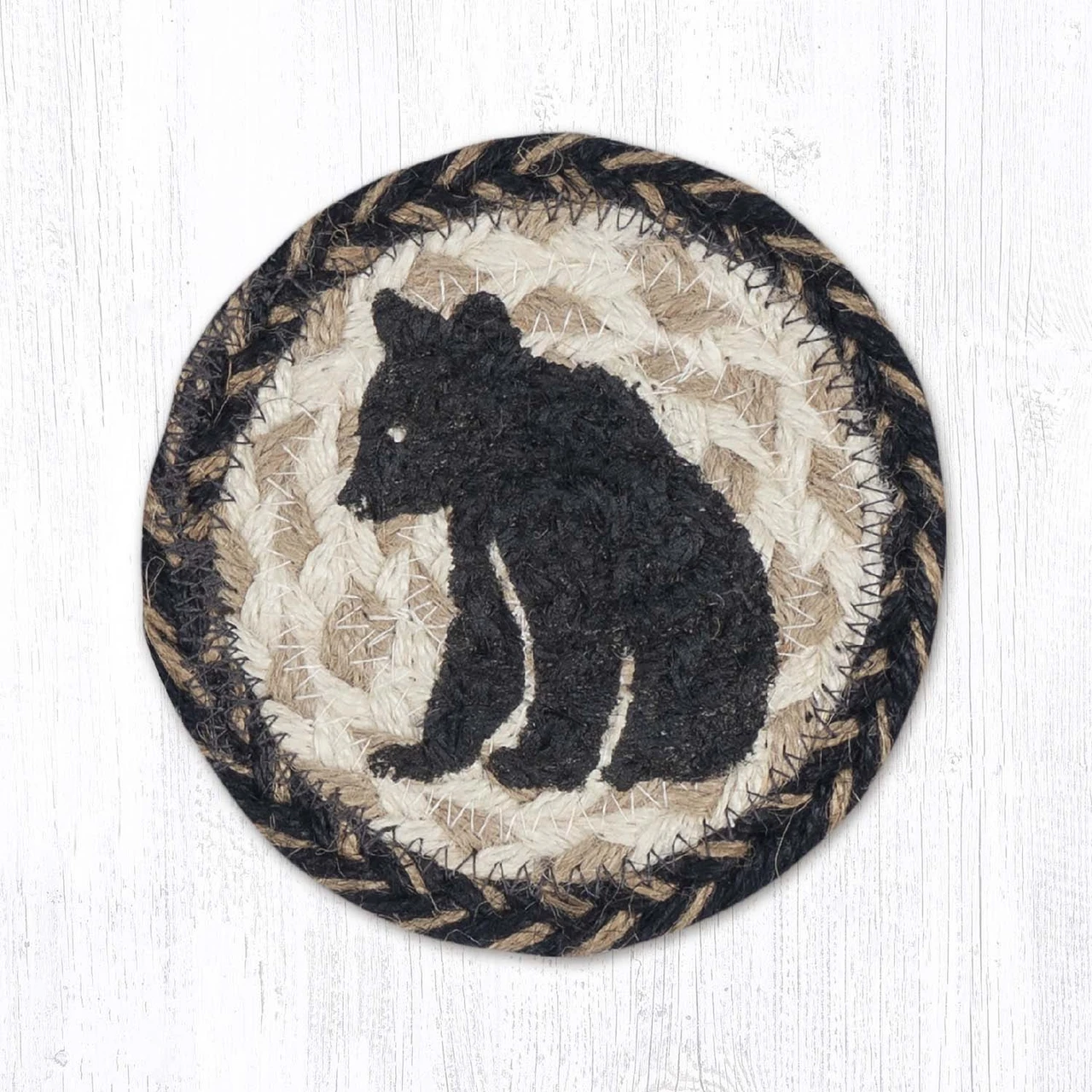5" Bear Cub Silhouette Coaster IC-9-093