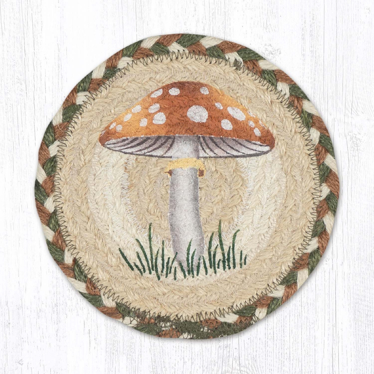 7" Light Mushroom Coaster LC-040