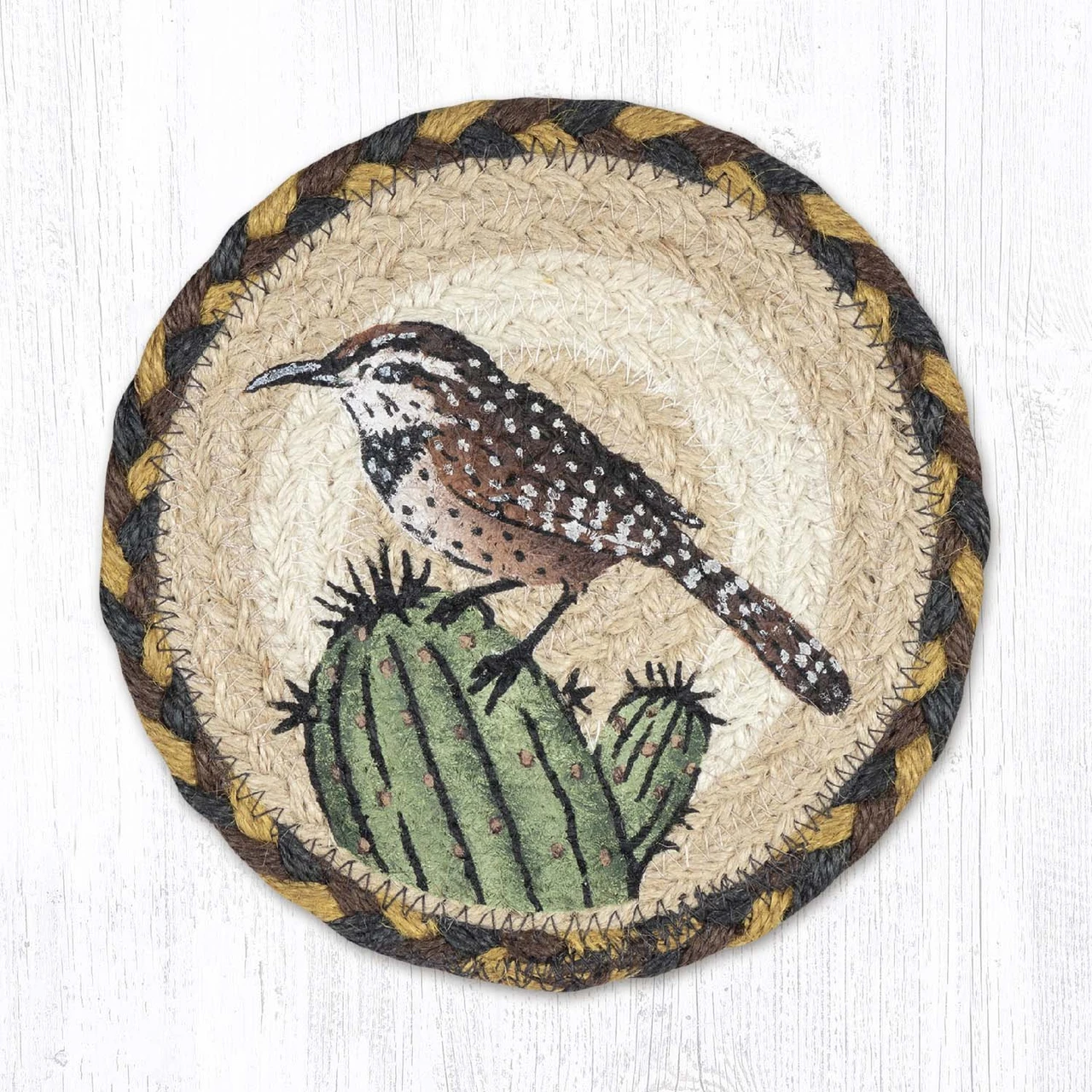7" Cactus Wren Bird Coaster LC-051