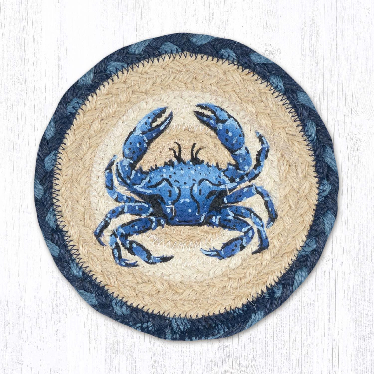 7" Crab Dark Blue Coaster LC-362