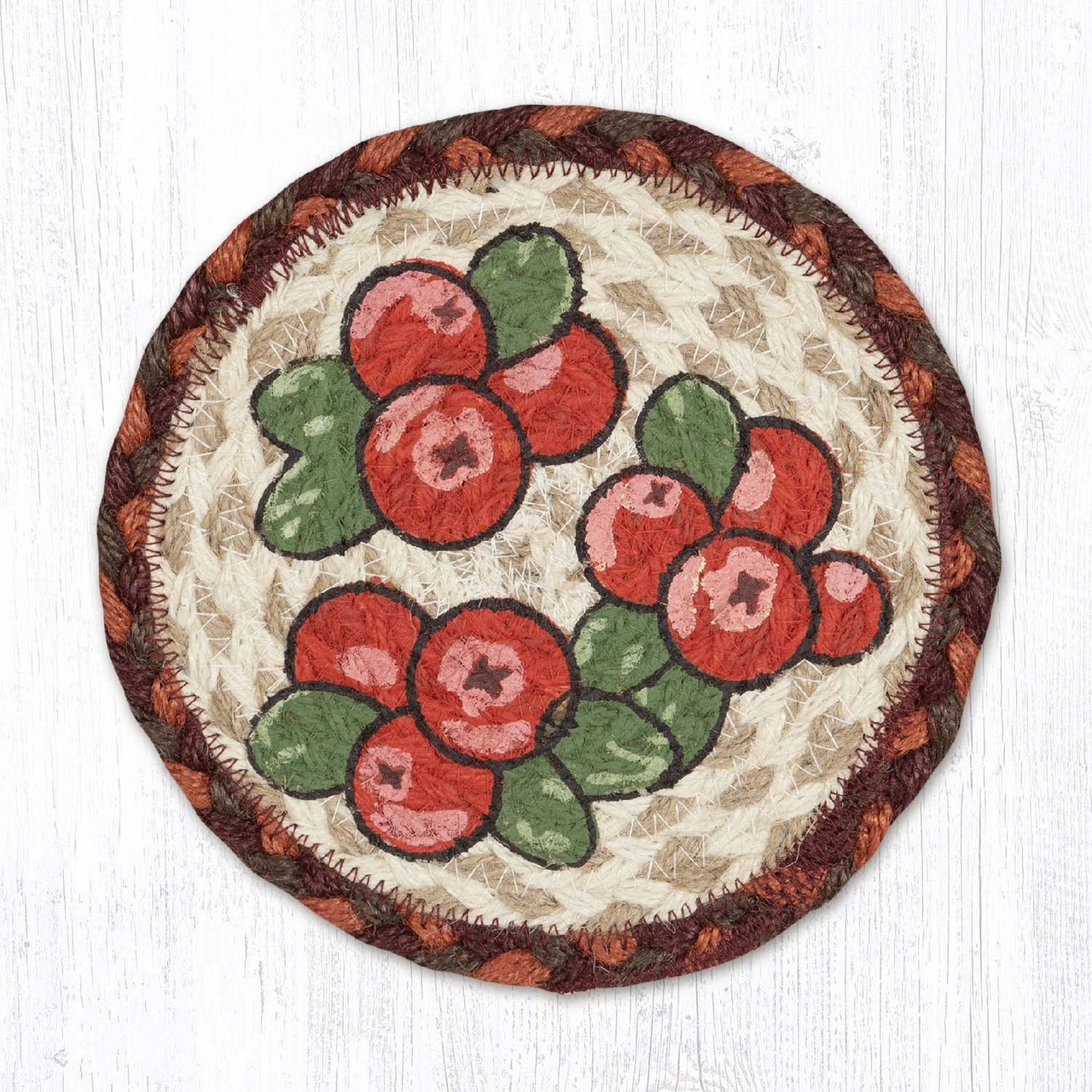 7" Holly Berries Coaster LC-417