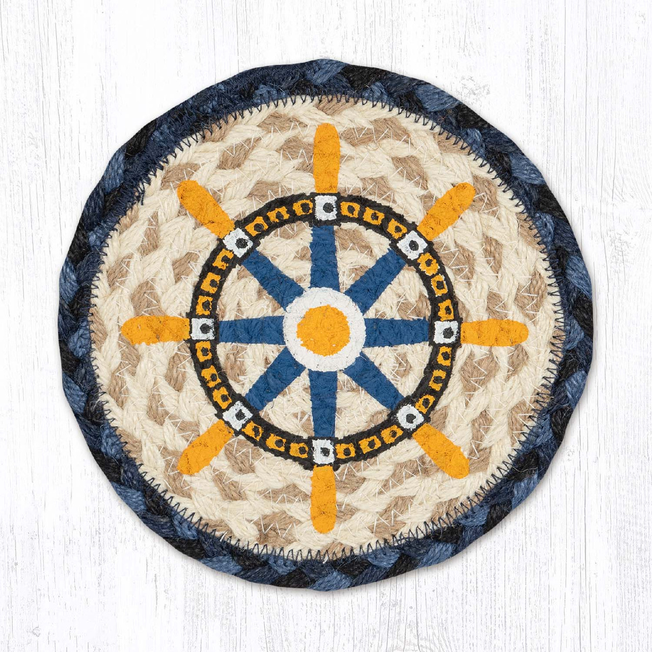 7" Nautical Ship Wheel Coaster LC-443