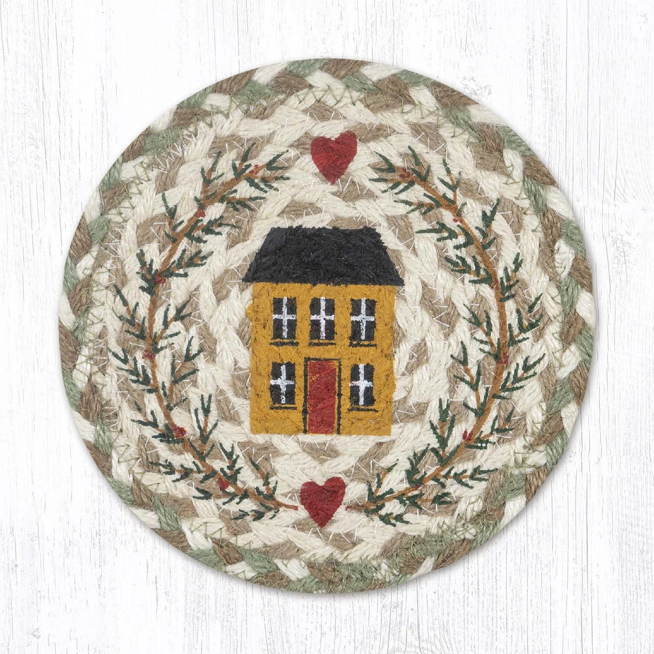 7" House & Garland Coaster LC-660