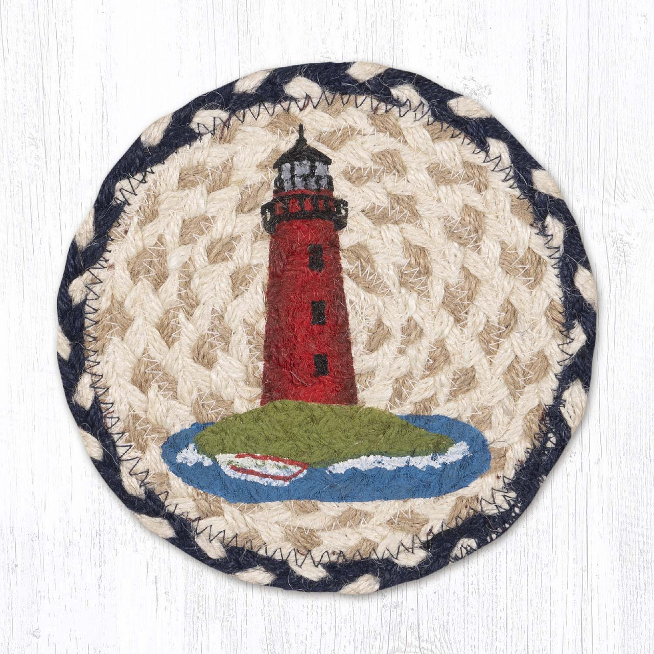7" Red Lighthouse Coaster LC-830