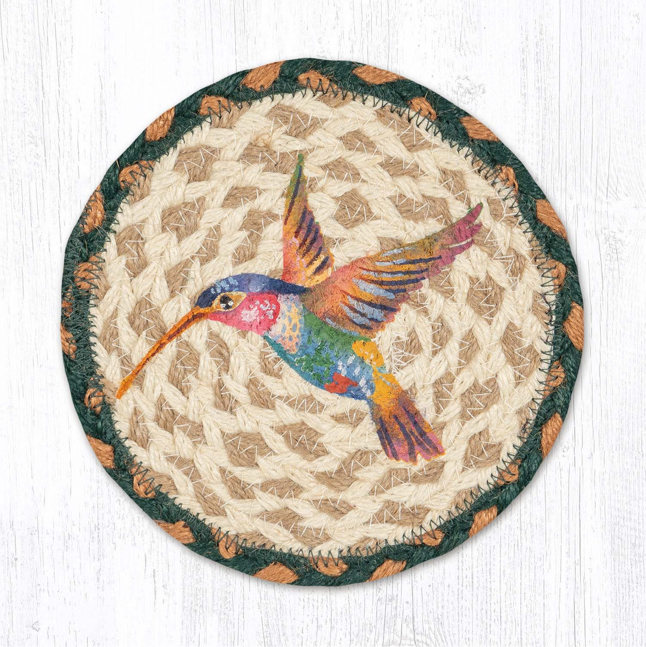 7" Ruby Throated Hummingbird Coaster LC-865