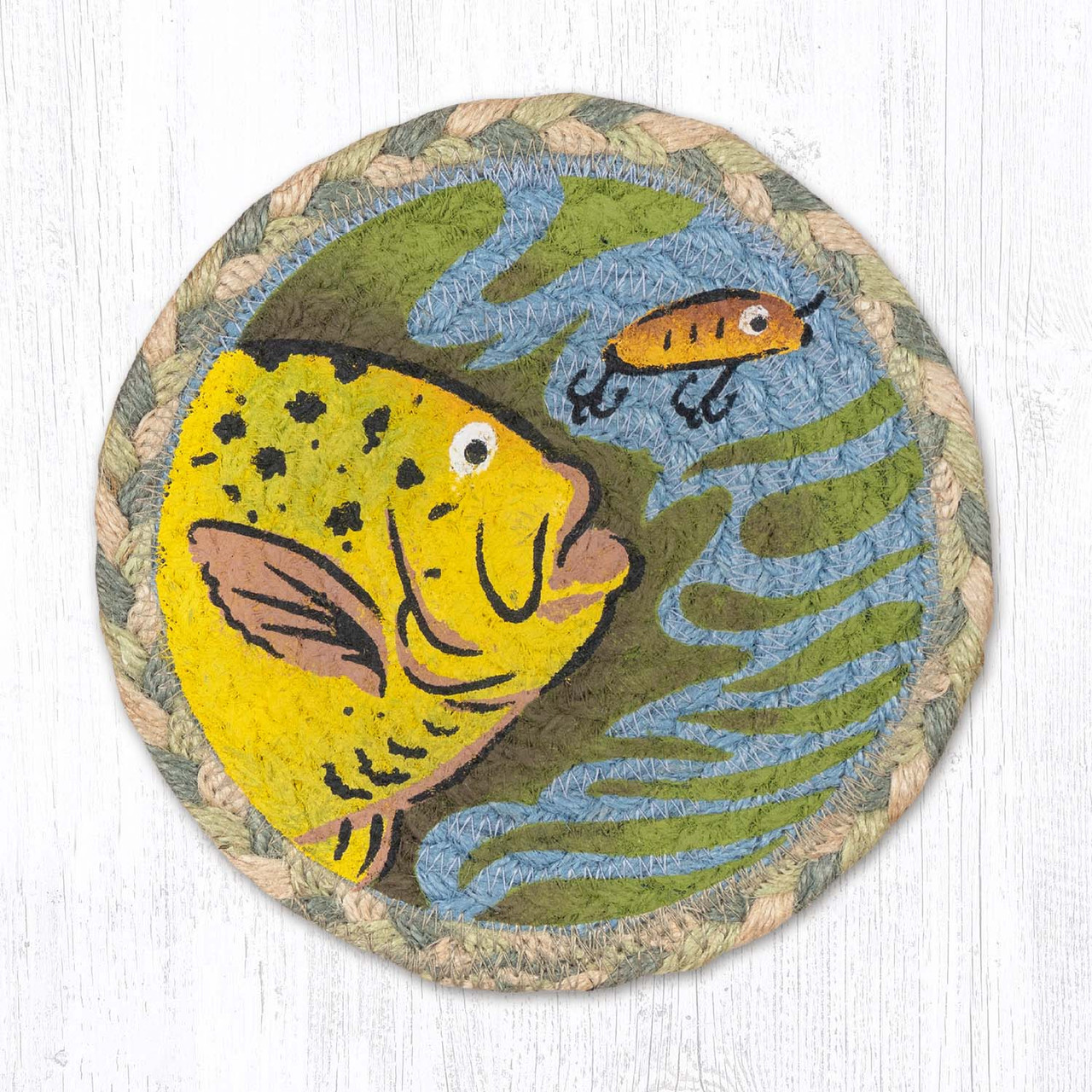 7" Fish with Lure 5 Coaster LC-933