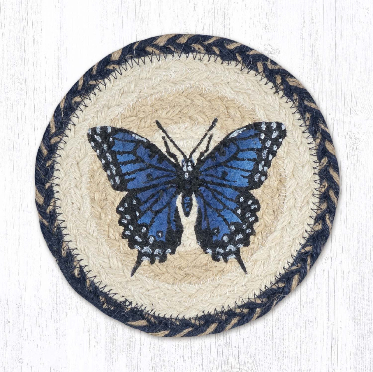 7" Blue Swallowtail Coaster LC-9-921