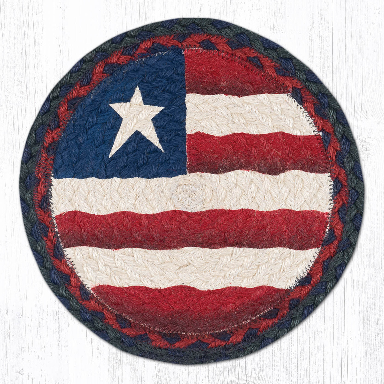 10" Primitive Flag Trivet MSPR-015