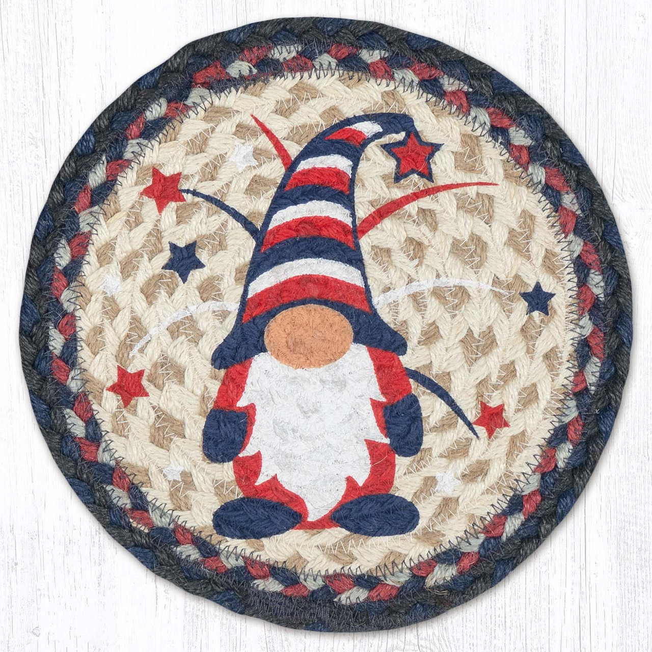 10" Patriotic Gnome Trivet MSPR-015