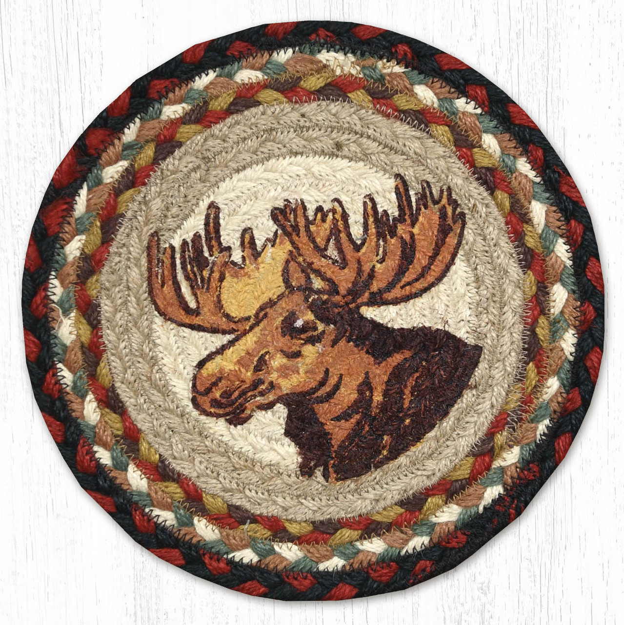 10" Moose Portrait Trivet MSPR-019