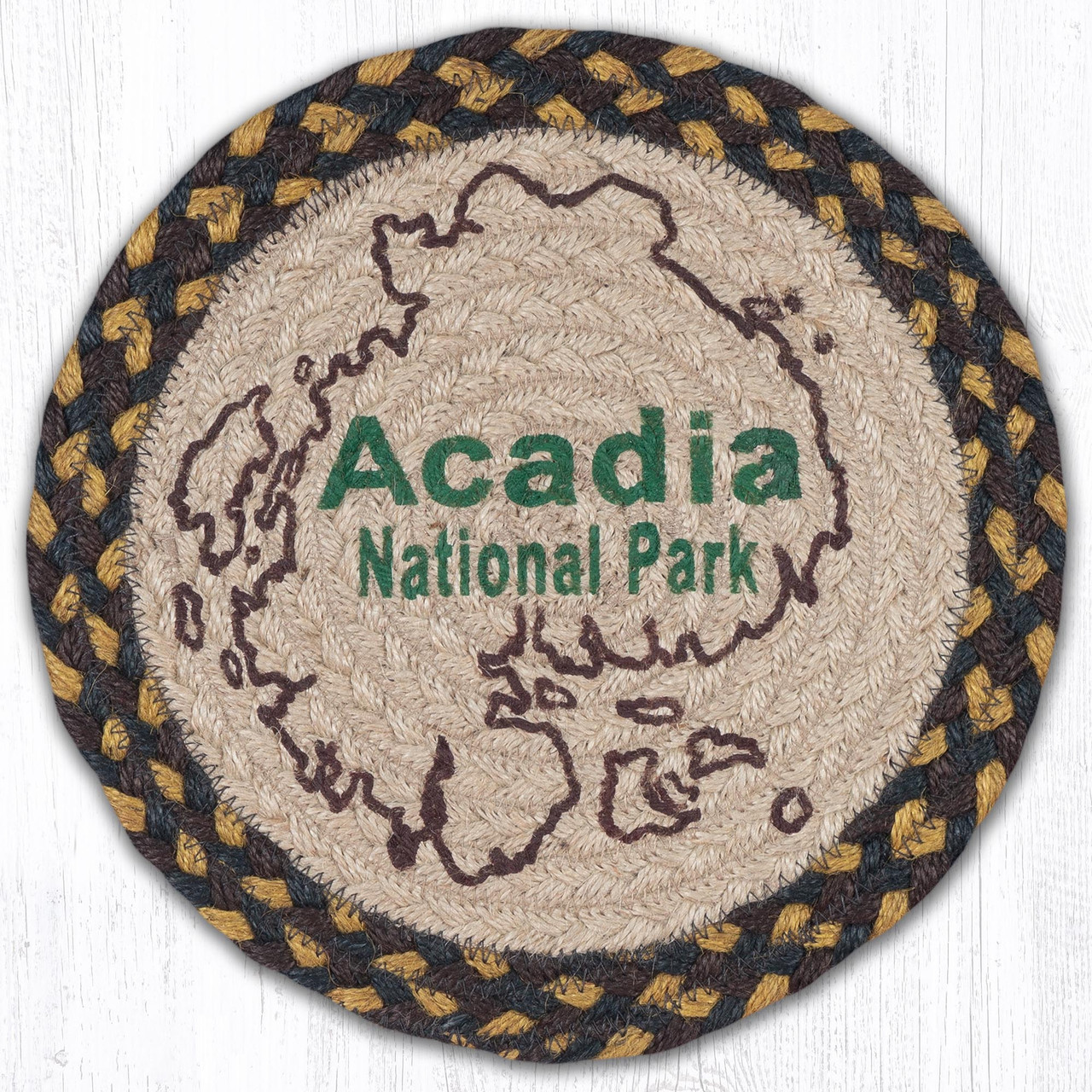 10" Acadia Map Trivet MSPR-051