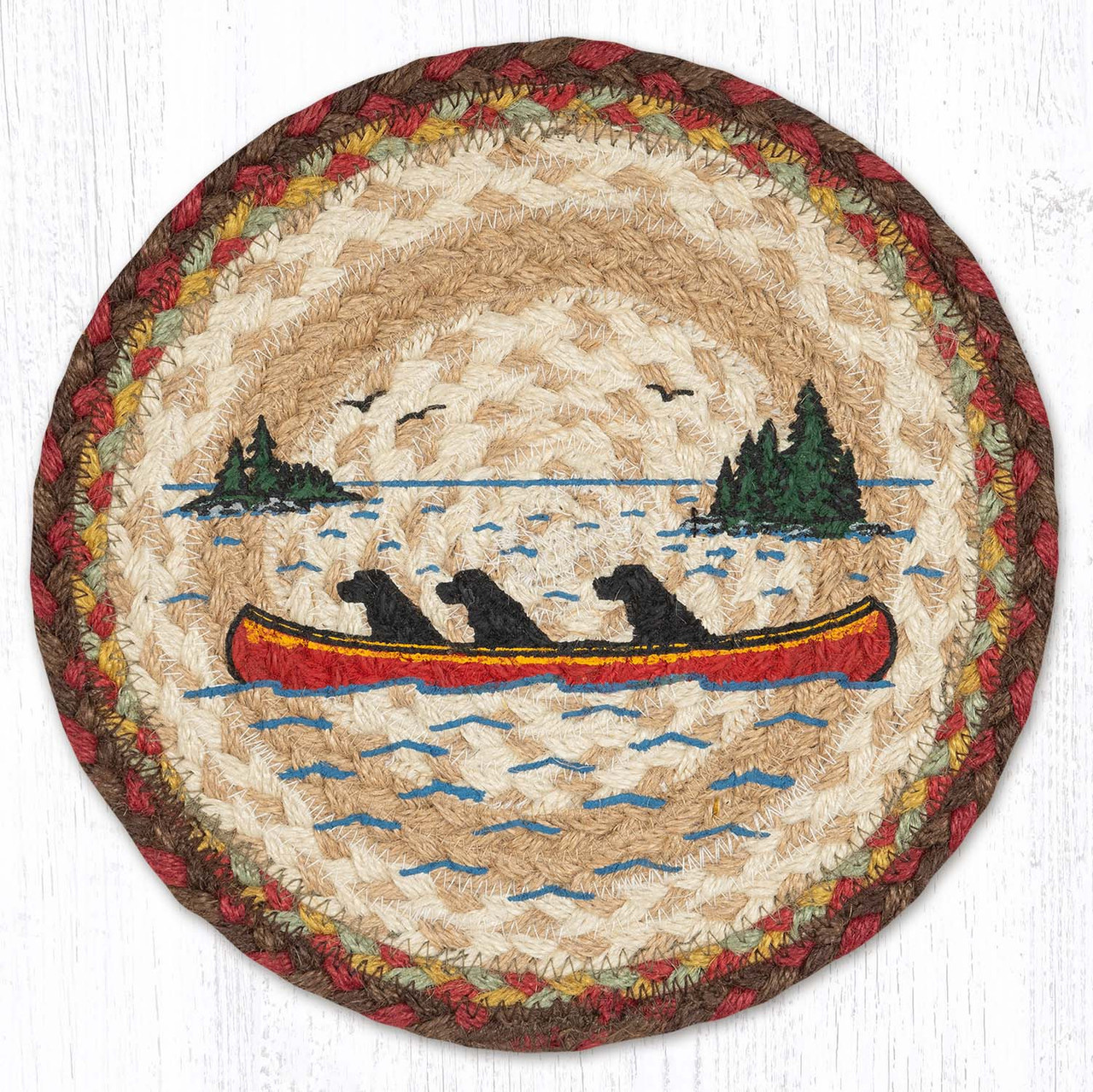 10" Labs in Canoe Trivet MSPR-081