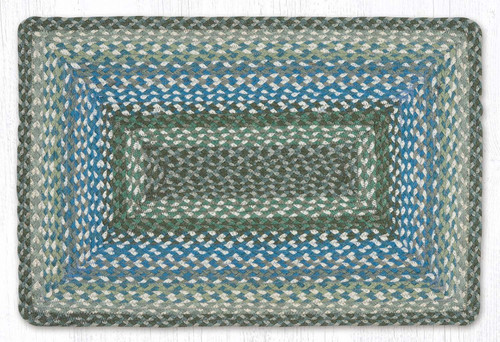 Sage/Ivory/Settlers Blue Oblong Rug RC-419