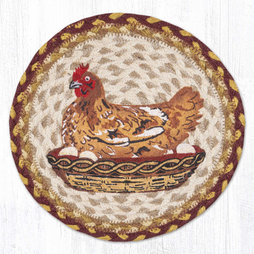 10" Hen on Nest Trivet MSPR-357