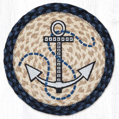 10" Nautical White Anchor Trivet MSPR-443