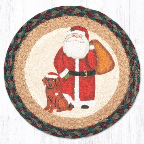 10" Primitive Santa Trivet MSPR-508