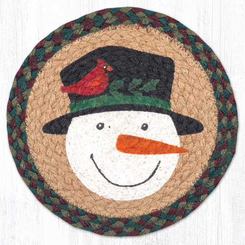 10" Snowman Cardinal Trivet MSPR-508